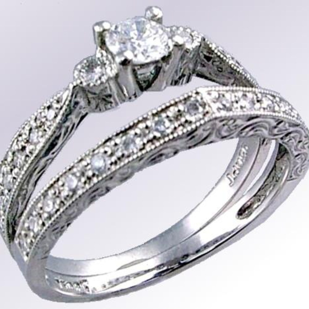 Diamond Platinum Engagement Set .38TDW